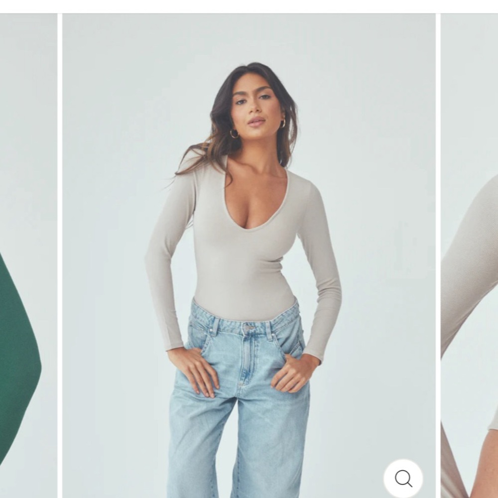 Klassy Network -DEEP V LONG SLEEVE BRAMISUIT